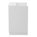 RECEPTION DESK KARMEN FK2155.02 MELAMINE IN WHITE 100x70x110Hcm. RECEPTION DESK KARMEN FK2155.02 MELAMINE IN WHITE 100x70x110Hcm.
