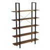 RACK TIMOTE FK18375.03 METAL FRAME--MELAMINE IN WALNUT 120x28x180Hcm.