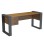 DESK WITH 2 DRAWERS TONTEL FK2157.03 MELAMINE IN WALNUT--GREY LEGS 160x60x73Hcm.
