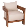 LOUNGE ARMCHAIR SERIES KIOTO FK6380 TEAK WOOD IN NATURAL COLOR 70x74x72Hcm. LOUNGE ARMCHAIR SERIES KIOTO FK6380 TEAK WOOD IN NATURAL COLOR 70x74x72Hcm.
