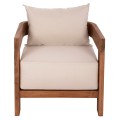 LOUNGE ARMCHAIR SERIES KIOTO FK6380 TEAK WOOD IN NATURAL COLOR 70x74x72Hcm. LOUNGE ARMCHAIR SERIES KIOTO FK6380 TEAK WOOD IN NATURAL COLOR 70x74x72Hcm.