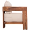 LOUNGE ARMCHAIR SERIES KIOTO FK6380 TEAK WOOD IN NATURAL COLOR 70x74x72Hcm. LOUNGE ARMCHAIR SERIES KIOTO FK6380 TEAK WOOD IN NATURAL COLOR 70x74x72Hcm.