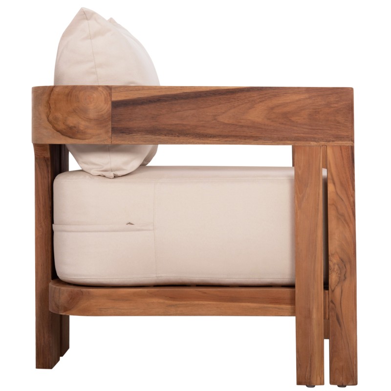 LOUNGE ARMCHAIR SERIES KIOTO FK6380 TEAK WOOD IN NATURAL COLOR 70x74x72Hcm. LOUNGE ARMCHAIR SERIES KIOTO FK6380 TEAK WOOD IN NATURAL COLOR 70x74x72Hcm.