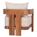 LOUNGE ARMCHAIR SERIES KIOTO FK6380 TEAK WOOD IN NATURAL COLOR 70x74x72Hcm. LOUNGE ARMCHAIR SERIES KIOTO FK6380 TEAK WOOD IN NATURAL COLOR 70x74x72Hcm.