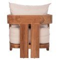 LOUNGE ARMCHAIR SERIES KIOTO FK6380 TEAK WOOD IN NATURAL COLOR 70x74x72Hcm. LOUNGE ARMCHAIR SERIES KIOTO FK6380 TEAK WOOD IN NATURAL COLOR 70x74x72Hcm.