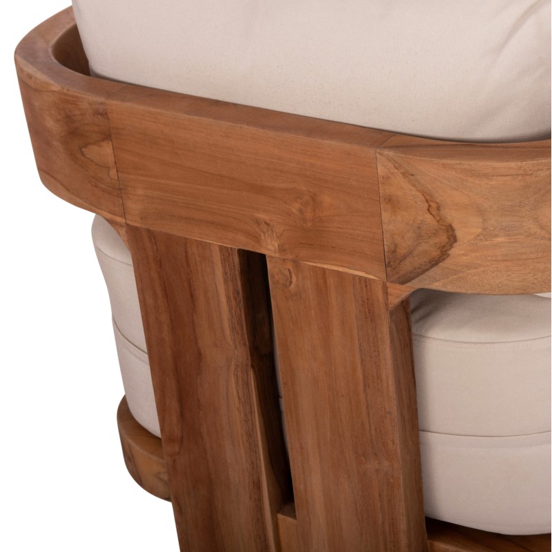 LOUNGE ARMCHAIR SERIES KIOTO FK6380 TEAK WOOD IN NATURAL COLOR 70x74x72Hcm. LOUNGE ARMCHAIR SERIES KIOTO FK6380 TEAK WOOD IN NATURAL COLOR 70x74x72Hcm.
