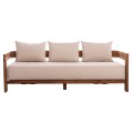 SOFA 3-SEATER SERIES KIOTO ΗΜ6382 TEAK WOOD IN NATURAL--BEIGE CUSHIONS 210x74x72Hcm. SOFA 3-SEATER SERIES KIOTO ΗΜ6382 TEAK WOOD IN NATURAL--BEIGE CUSHIONS 210x74x72Hcm.