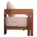 SOFA 3-SEATER SERIES KIOTO ΗΜ6382 TEAK WOOD IN NATURAL--BEIGE CUSHIONS 210x74x72Hcm. SOFA 3-SEATER SERIES KIOTO ΗΜ6382 TEAK WOOD IN NATURAL--BEIGE CUSHIONS 210x74x72Hcm.
