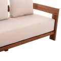 SOFA 3-SEATER SERIES KIOTO ΗΜ6382 TEAK WOOD IN NATURAL--BEIGE CUSHIONS 210x74x72Hcm. SOFA 3-SEATER SERIES KIOTO ΗΜ6382 TEAK WOOD IN NATURAL--BEIGE CUSHIONS 210x74x72Hcm.