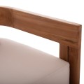 SOFA 3-SEATER SERIES KIOTO ΗΜ6382 TEAK WOOD IN NATURAL--BEIGE CUSHIONS 210x74x72Hcm. SOFA 3-SEATER SERIES KIOTO ΗΜ6382 TEAK WOOD IN NATURAL--BEIGE CUSHIONS 210x74x72Hcm.