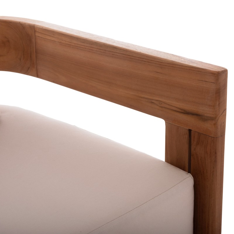 SOFA 3-SEATER SERIES KIOTO ΗΜ6382 TEAK WOOD IN NATURAL--BEIGE CUSHIONS 210x74x72Hcm. SOFA 3-SEATER SERIES KIOTO ΗΜ6382 TEAK WOOD IN NATURAL--BEIGE CUSHIONS 210x74x72Hcm.