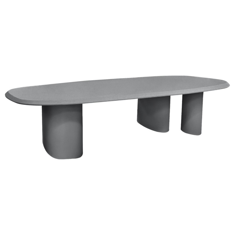 DINING TABLE OVAL GLEN FK6598.01 FIBER CEMENT IN GREY 260x95x75Hcm DINING TABLE OVAL GLEN FK6598.01 FIBER CEMENT IN GREY 260x95x75Hcm