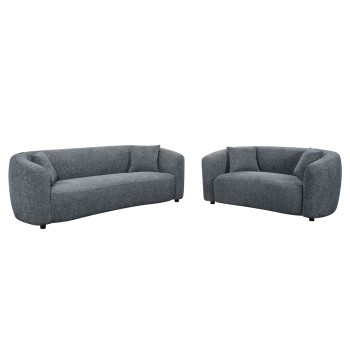SOFA SET 2PCS NORD FK10811.01 GREY FABRIC