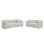 SOFA SET 2PCS NORD FK10811.02 LIGHT BEIGE FABRIC