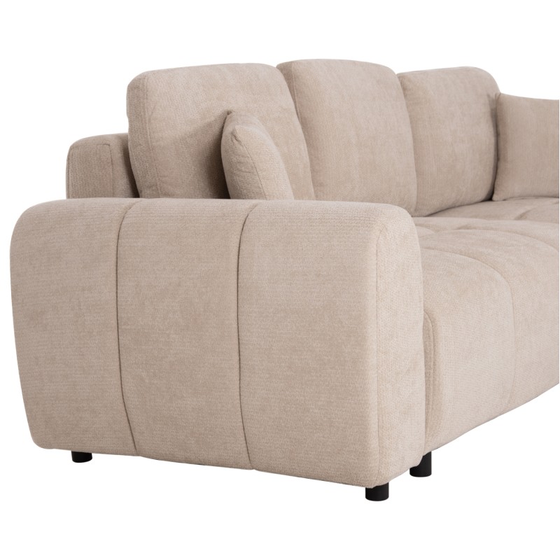 CORNER SOFABED REVERSIBLE GERT FK3349.02 BEIGE CHENILLE FABRIC 253x142x85Hcm. CORNER SOFABED REVERSIBLE GERT FK3349.02 BEIGE CHENILLE FABRIC 253x142x85Hcm.