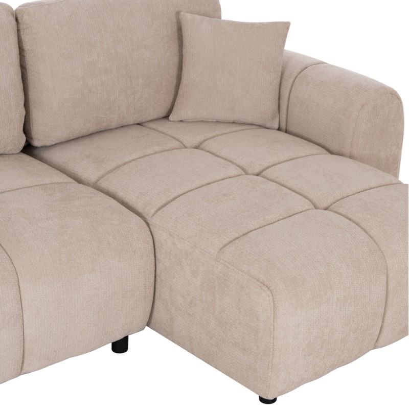 CORNER SOFABED REVERSIBLE GERT FK3349.02 BEIGE CHENILLE FABRIC 253x142x85Hcm. CORNER SOFABED REVERSIBLE GERT FK3349.02 BEIGE CHENILLE FABRIC 253x142x85Hcm.
