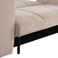 CORNER SOFABED REVERSIBLE GERT FK3349.02 BEIGE CHENILLE FABRIC 253x142x85Hcm. CORNER SOFABED REVERSIBLE GERT FK3349.02 BEIGE CHENILLE FABRIC 253x142x85Hcm.