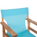 DIRECTOR'S CHAIR LIMNOS FK11764.08 IN NATURAL COLOR AND SKY BLUE TEXTILENE 57x54x88.5Hcm. DIRECTOR'S CHAIR LIMNOS FK11764.08 IN NATURAL COLOR AND SKY BLUE TEXTILENE 57x54x88.5Hcm.