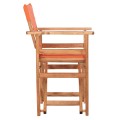 DIRECTOR'S CHAIR LIMNOS FK11764.02 IN NATURAL COLOR AND ORANGE TEXTILENE 57x54x88.5Hcm. DIRECTOR'S CHAIR LIMNOS FK11764.02 IN NATURAL COLOR AND ORANGE TEXTILENE 57x54x88.5Hcm.