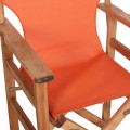 DIRECTOR'S CHAIR LIMNOS FK11764.02 IN NATURAL COLOR AND ORANGE TEXTILENE 57x54x88.5Hcm. DIRECTOR'S CHAIR LIMNOS FK11764.02 IN NATURAL COLOR AND ORANGE TEXTILENE 57x54x88.5Hcm.