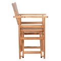 DIRECTOR'S CHAIR LIMNOS FK11764.04 IN NATURAL COLOR AND MOCHA TEXTILENE 57x54x88.5Hcm. DIRECTOR'S CHAIR LIMNOS FK11764.04 IN NATURAL COLOR AND MOCHA TEXTILENE 57x54x88.5Hcm.