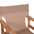 DIRECTOR'S CHAIR LIMNOS FK11764.04 IN NATURAL COLOR AND MOCHA TEXTILENE 57x54x88.5Hcm. DIRECTOR'S CHAIR LIMNOS FK11764.04 IN NATURAL COLOR AND MOCHA TEXTILENE 57x54x88.5Hcm.