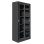 BOOKCASE WITH SLIDING DOORS SIDER FK6632.01 METAL IN BLACK 90x40x185Hcm