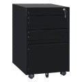 OFFICE CHEST OF DRAWERS SIDER FK6635.01 METAL IN BLACK--3 DRAWERS WITH LOCK 39x50x60Hcm. OFFICE CHEST OF DRAWERS SIDER FK6635.01 METAL IN BLACK--3 DRAWERS WITH LOCK 39x50x60Hcm.