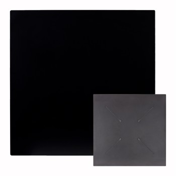 SQUARE HPL TABLETOP FK5839.21 BLACK 80x80cm.