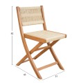 FOLDING CHAIR SIGGE FK6549 ACACIA WOOD--BEIGE ROPE 51x43x82Hcm. FOLDING CHAIR SIGGE FK6549 ACACIA WOOD--BEIGE ROPE 51x43x82Hcm.