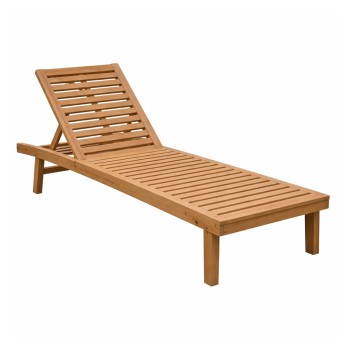 PROFESSIONAL SUNLOUNGER LUELLA FK6545 ACACIA WOOD--NATURAL COLOR 199.5x70x35Hcm.