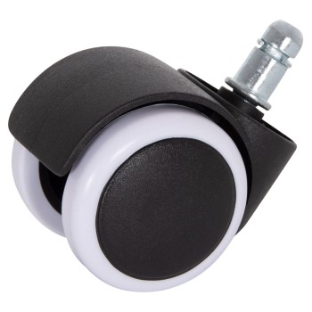 REPLACEMENT CASTOR WHEELS 5PCS SET FOR OFFICE CHAIRS FK1203--BLACK & WHITE REPLACEMENT CASTOR WHEELS 5PCS SET FOR OFFICE CHAIRS FK1203--BLACK & WHITE