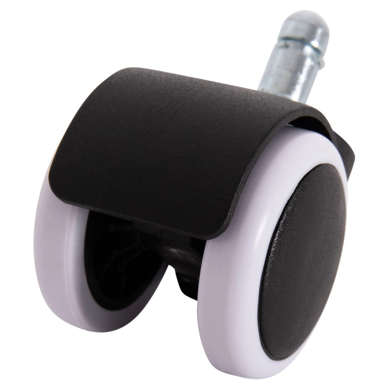 REPLACEMENT CASTOR WHEELS 5PCS SET FOR OFFICE CHAIRS FK1203--BLACK & WHITE REPLACEMENT CASTOR WHEELS 5PCS SET FOR OFFICE CHAIRS FK1203--BLACK & WHITE