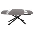 DINING SET 7PCS VANTA FK21356 EXTENDABLE CERAMIC TOP--FABRIC & PU IN GREY DINING SET 7PCS VANTA FK21356 EXTENDABLE CERAMIC TOP--FABRIC & PU IN GREY