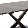 DINING SET 7PCS HOKU FK21357 EXTENDABLE GREY CERAMIC TOP--PU IN GREY DINING SET 7PCS HOKU FK21357 EXTENDABLE GREY CERAMIC TOP--PU IN GREY
