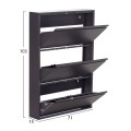 SHOE CABINET STARK FK6633.03 METAL IN ANTHRACITE--3 MAGNETIC DOORS 71x15x103Hcm. SHOE CABINET STARK FK6633.03 METAL IN ANTHRACITE--3 MAGNETIC DOORS 71x15x103Hcm.