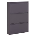 SHOE CABINET STARK FK6633.03 METAL IN ANTHRACITE--3 MAGNETIC DOORS 71x15x103Hcm. SHOE CABINET STARK FK6633.03 METAL IN ANTHRACITE--3 MAGNETIC DOORS 71x15x103Hcm.