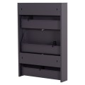 SHOE CABINET STARK FK6633.03 METAL IN ANTHRACITE--3 MAGNETIC DOORS 71x15x103Hcm. SHOE CABINET STARK FK6633.03 METAL IN ANTHRACITE--3 MAGNETIC DOORS 71x15x103Hcm.