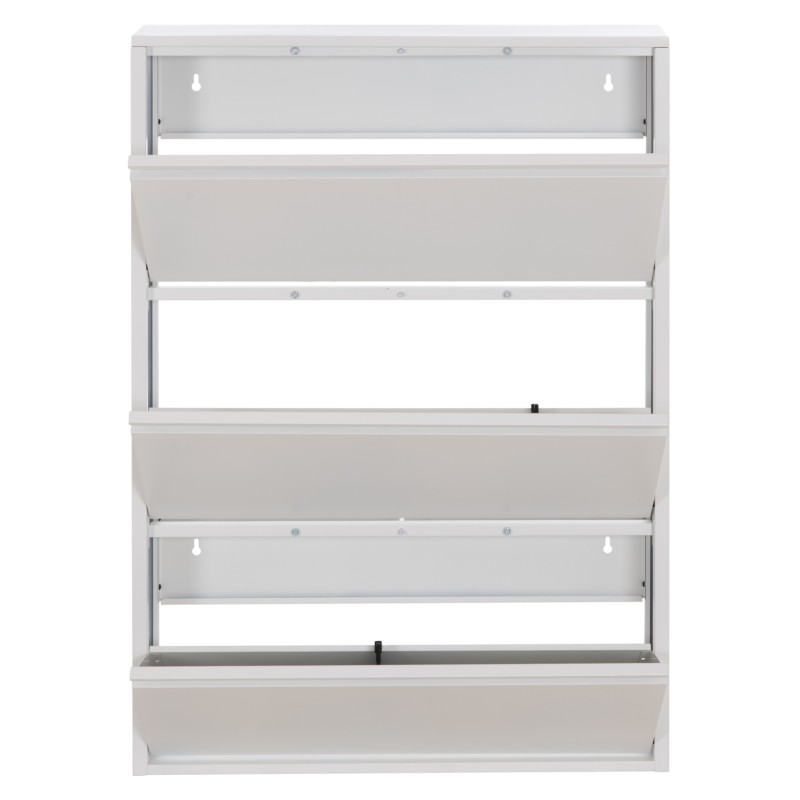 SHOE CABINET STARK FK6633.02 METAL IN WHITE--3 MAGNETIC DOORS 71x15x103Hcm. SHOE CABINET STARK FK6633.02 METAL IN WHITE--3 MAGNETIC DOORS 71x15x103Hcm.