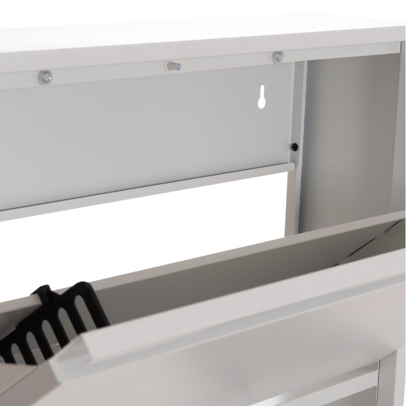 SHOE CABINET STARK FK6633.02 METAL IN WHITE--3 MAGNETIC DOORS 71x15x103Hcm. SHOE CABINET STARK FK6633.02 METAL IN WHITE--3 MAGNETIC DOORS 71x15x103Hcm.