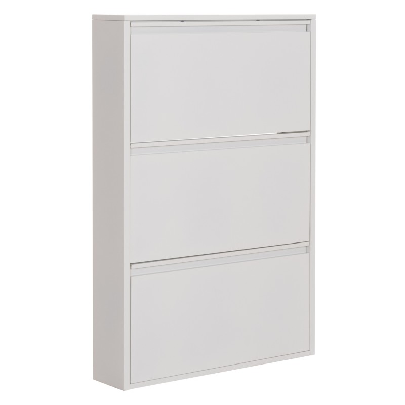 SHOE CABINET STARK FK6633.02 METAL IN WHITE--3 MAGNETIC DOORS 71x15x103Hcm. SHOE CABINET STARK FK6633.02 METAL IN WHITE--3 MAGNETIC DOORS 71x15x103Hcm.