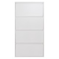 SHOE CABINET STARK FK6634.02 METAL IN WHITE--4 MAGNETIC DOORS 71x15x137Hcm. SHOE CABINET STARK FK6634.02 METAL IN WHITE--4 MAGNETIC DOORS 71x15x137Hcm.