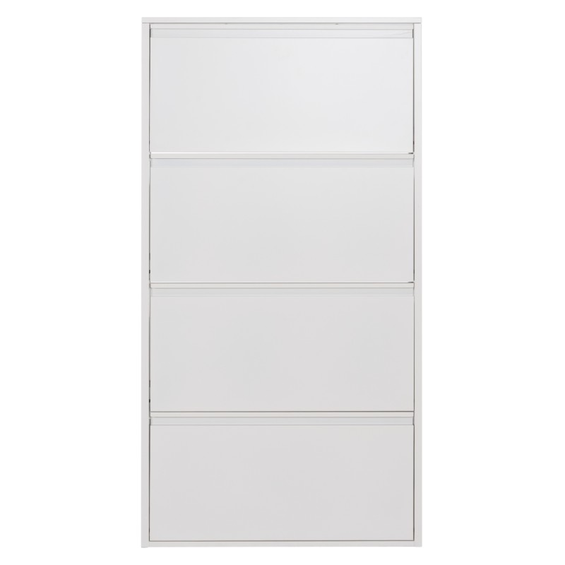 SHOE CABINET STARK FK6634.02 METAL IN WHITE--4 MAGNETIC DOORS 71x15x137Hcm. SHOE CABINET STARK FK6634.02 METAL IN WHITE--4 MAGNETIC DOORS 71x15x137Hcm.