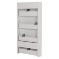 SHOE CABINET STARK FK6634.02 METAL IN WHITE--4 MAGNETIC DOORS 71x15x137Hcm. SHOE CABINET STARK FK6634.02 METAL IN WHITE--4 MAGNETIC DOORS 71x15x137Hcm.