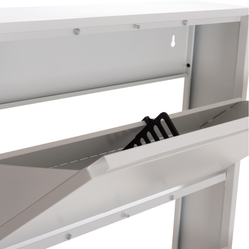 SHOE CABINET STARK FK6634.02 METAL IN WHITE--4 MAGNETIC DOORS 71x15x137Hcm. SHOE CABINET STARK FK6634.02 METAL IN WHITE--4 MAGNETIC DOORS 71x15x137Hcm.