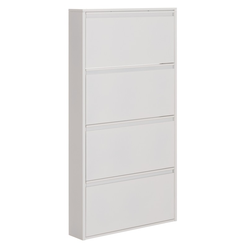 SHOE CABINET STARK FK6634.02 METAL IN WHITE--4 MAGNETIC DOORS 71x15x137Hcm. SHOE CABINET STARK FK6634.02 METAL IN WHITE--4 MAGNETIC DOORS 71x15x137Hcm.