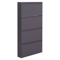 SHOE CABINET STARK FK6634.03 METAL IN ANTHRACITE--4 MAGNETIC DOORS 71x15x137Hcm. SHOE CABINET STARK FK6634.03 METAL IN ANTHRACITE--4 MAGNETIC DOORS 71x15x137Hcm.