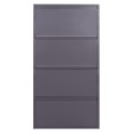 SHOE CABINET STARK FK6634.03 METAL IN ANTHRACITE--4 MAGNETIC DOORS 71x15x137Hcm. SHOE CABINET STARK FK6634.03 METAL IN ANTHRACITE--4 MAGNETIC DOORS 71x15x137Hcm.