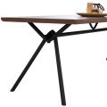 DINING SET 7PCS MANDY FK10957.03 MDF TOP--FABRIC IN TAUPE & BLACK METAL LEGS DINING SET 7PCS MANDY FK10957.03 MDF TOP--FABRIC IN TAUPE & BLACK METAL LEGS