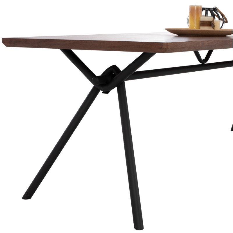 DINING SET 7PCS MANDY FK10957.03 MDF TOP--FABRIC IN TAUPE & BLACK METAL LEGS DINING SET 7PCS MANDY FK10957.03 MDF TOP--FABRIC IN TAUPE & BLACK METAL LEGS